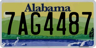AL license plate 7AG4487