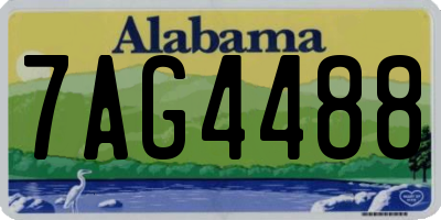 AL license plate 7AG4488