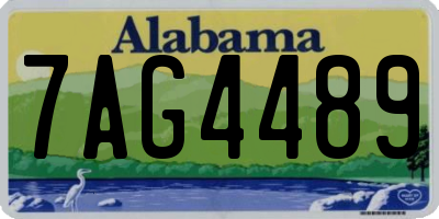 AL license plate 7AG4489