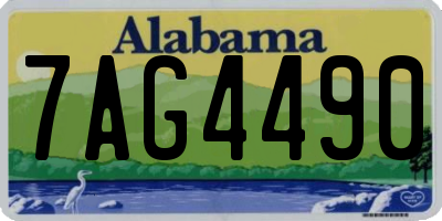 AL license plate 7AG4490