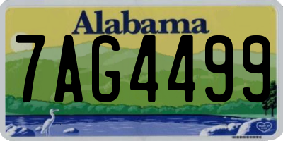 AL license plate 7AG4499