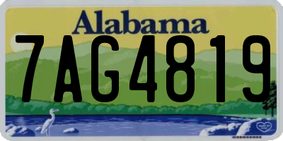 AL license plate 7AG4819