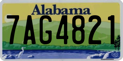 AL license plate 7AG4821