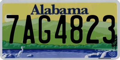 AL license plate 7AG4823