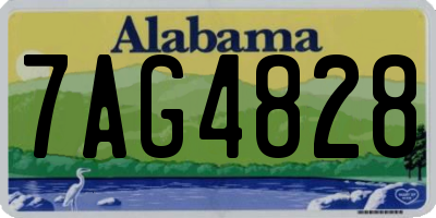 AL license plate 7AG4828