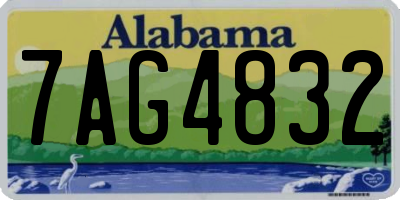 AL license plate 7AG4832
