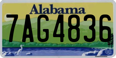 AL license plate 7AG4836