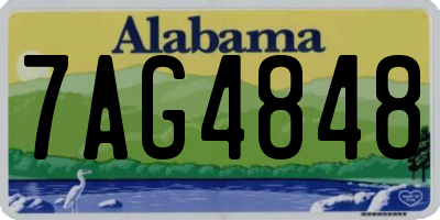AL license plate 7AG4848