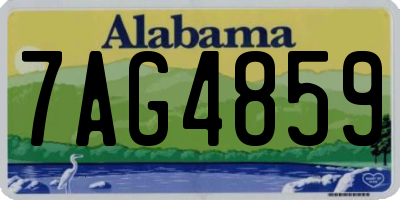 AL license plate 7AG4859