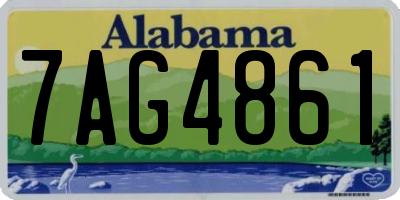 AL license plate 7AG4861