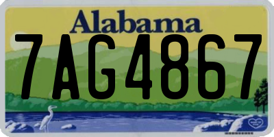 AL license plate 7AG4867