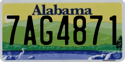 AL license plate 7AG4871