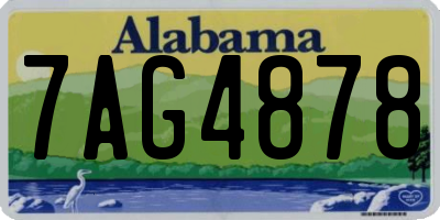AL license plate 7AG4878