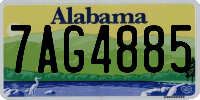 AL license plate 7AG4885