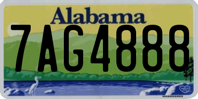 AL license plate 7AG4888