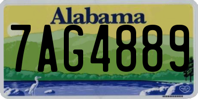 AL license plate 7AG4889