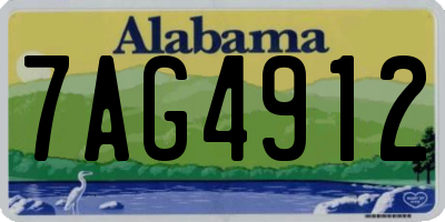 AL license plate 7AG4912