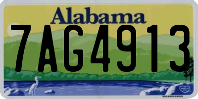 AL license plate 7AG4913