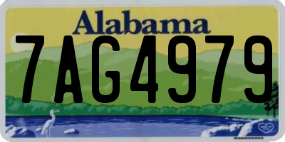 AL license plate 7AG4979