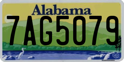 AL license plate 7AG5079