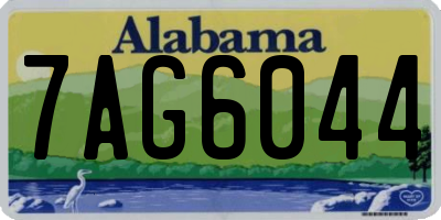 AL license plate 7AG6044