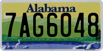 AL license plate 7AG6048