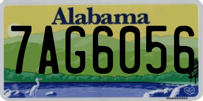 AL license plate 7AG6056