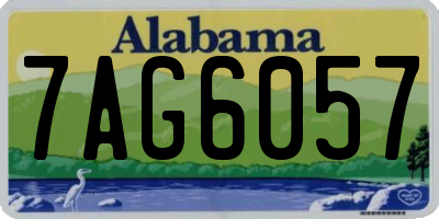AL license plate 7AG6057