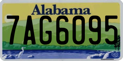 AL license plate 7AG6095