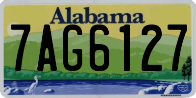 AL license plate 7AG6127