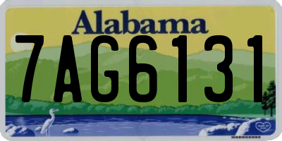 AL license plate 7AG6131