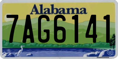 AL license plate 7AG6141