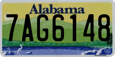 AL license plate 7AG6148