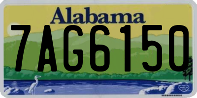 AL license plate 7AG6150