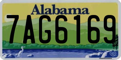 AL license plate 7AG6169