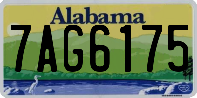 AL license plate 7AG6175