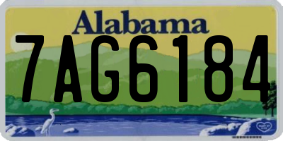 AL license plate 7AG6184