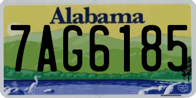 AL license plate 7AG6185