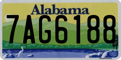 AL license plate 7AG6188