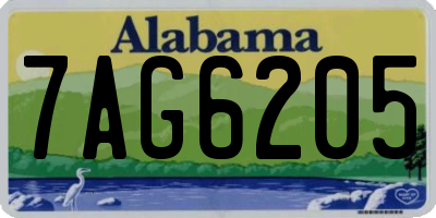 AL license plate 7AG6205