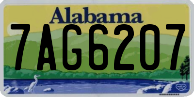 AL license plate 7AG6207