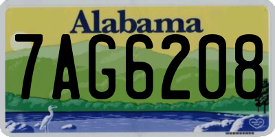 AL license plate 7AG6208
