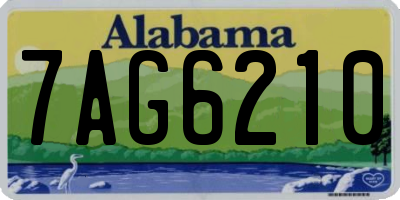 AL license plate 7AG6210