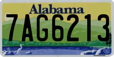 AL license plate 7AG6213