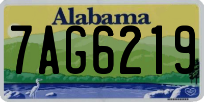 AL license plate 7AG6219