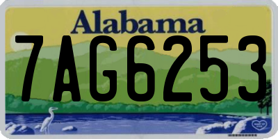 AL license plate 7AG6253