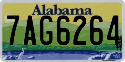 AL license plate 7AG6264