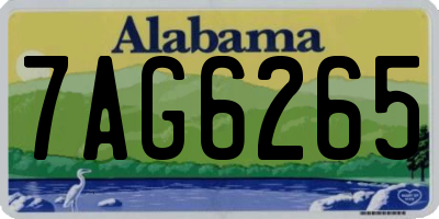 AL license plate 7AG6265