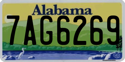 AL license plate 7AG6269