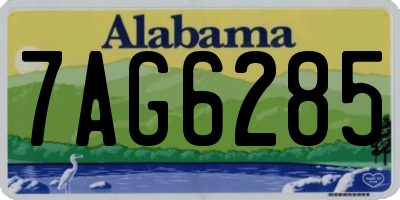 AL license plate 7AG6285